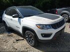 2019 Jeep Compass Trailhawk 4x4 White vin: 3C4NJDDB3KT721571