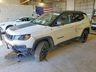 2020 Jeep Compass Trailhawk White vin: 3C4NJDDBXLT163381