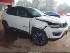2021 Jeep Compass Trailhawk 4x4 White vin: 3C4NJDDBXMT600684