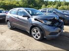 2019 Honda Hr-v Lx Gray vin: 3CZRU6H3XKG724834