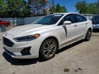 2020 Ford Fusion Sel White vin: 3FA6P0CD2LR185649