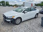 2019 Ford Fusion S White vin: 3FA6P0G71KR264314