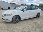 2017 Ford Fusion S White vin: 3FA6P0G73HR169486