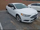 2018 Ford Fusion S White vin: 3FA6P0G78JR257102