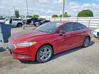 2018 Ford Fusion Se Red vin: 3FA6P0HD8JR284787