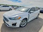 2019 Ford Fusion Se White vin: 3FA6P0LU0KR208697