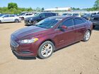 2018 Ford Fusion Se Hybrid Maroon vin: 3FA6P0LU3JR239134