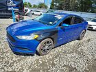 2017 Ford Fusion Se Hybrid Синий vin: 3FA6P0LU9HR356453