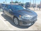 2019 Ford Fusion Hybrid Sel Gray vin: 3FA6P0MU4KR253057