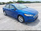 2018 Ford Fusion Hybrid S Blue vin: 3FA6P0UU0JR235850