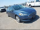 2018 Ford Fusion Hybrid S Blue vin: 3FA6P0UU4JR212748
