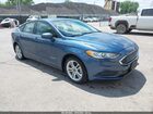 2018 Ford Fusion Hybrid S Blue vin: 3FA6P0UU8JR254646
