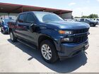 2020 Chevrolet Silverado 1500 2wd  Short Bed Custom Синий vin: 3GCPWBEH0LG335671