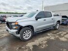 2021 Chevrolet Silverado K1500 Custom Silver vin: 3GCPYBEK8MG236765
