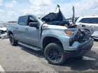 2024 Chevrolet Silverado 1500 4wd  Short Bed Custom Trail Boss Silver vin: 3GCUDCEDXRG427195