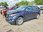 2018 Chevrolet Equinox Lt Синий vin: 3GNAXJEV9JS510598