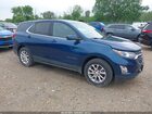 2020 Chevrolet Equinox Fwd Lt 1.5l Turbo Blue vin: 3GNAXKEV7LL313481