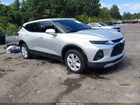 2021 Chevrolet Blazer Fwd 1lt Silver vin: 3GNKBBRA0MS503446