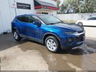 2022 Chevrolet Blazer Awd 2lt Blue vin: 3GNKBHR46NS112784