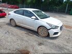 2019 Hyundai Accent Se White vin: 3KPC24A35KE086326