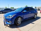2022 Hyundai Accent Limited Blue vin: 3KPC34A62NE165805