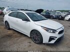 2021 Kia Forte Gt White vin: 3KPF44AC1ME380994