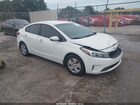 2018 Kia Forte Lx White vin: 3KPFK4A77JE212667