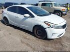 2017 Kia Forte Lx White vin: 3KPFK4A7XHE077341