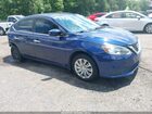 2017 Nissan Sentra S Blue vin: 3N1AB7AP1HY220626