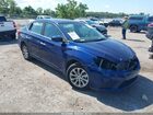 2018 Nissan Sentra Sv Blue vin: 3N1AB7AP1JL636176