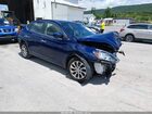 2018 Nissan Sentra Sv Синий vin: 3N1AB7AP2JL626160