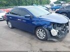 2019 Nissan Sentra Sv Blue vin: 3N1AB7AP3KY370941