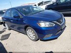 2019 Nissan Sentra S Синий vin: 3N1AB7AP3KY384449