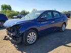 2016 Nissan Sentra Sv Blue vin: 3N1AB7AP4GL671268