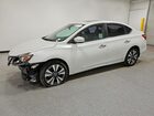 2018 Nissan Sentra Sl Белый vin: 3N1AB7AP5JY227326