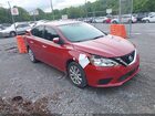 2017 Nissan Sentra Sv Red vin: 3N1AB7AP6HY240466