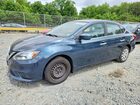 2017 Nissan Sentra Sv Blue vin: 3N1AB7AP6HY261477
