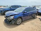 2018 Nissan Sentra Sv Синий vin: 3N1AB7AP6JY220336