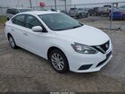 2019 Nissan Sentra Sv White vin: 3N1AB7AP6KY353468