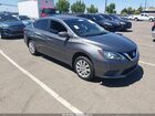 2016 Nissan Sentra Sv Gray vin: 3N1AB7AP7GL654089