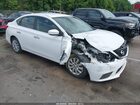 2019 Nissan Sentra S White vin: 3N1AB7AP8KY226933
