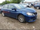 2019 Nissan Sentra Sv Blue vin: 3N1AB7AP8KY420068