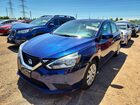 2017 Nissan Sentra S Blue vin: 3N1AB7APXHY220219