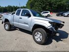 2022 Toyota Tacoma Sr Silver vin: 3TYSX5ENXNT017192
