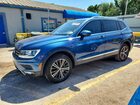 2018 Volkswagen Tiguan Se Синий vin: 3VV3B7AX6JM014755