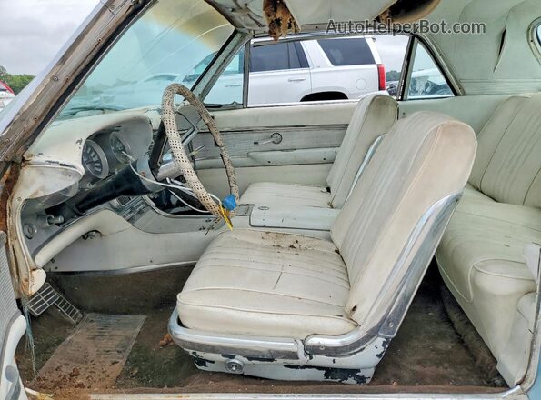 3Y83Z122522 1963 FORD THUNDERBIRD Blue Widok wnętrza z przodu