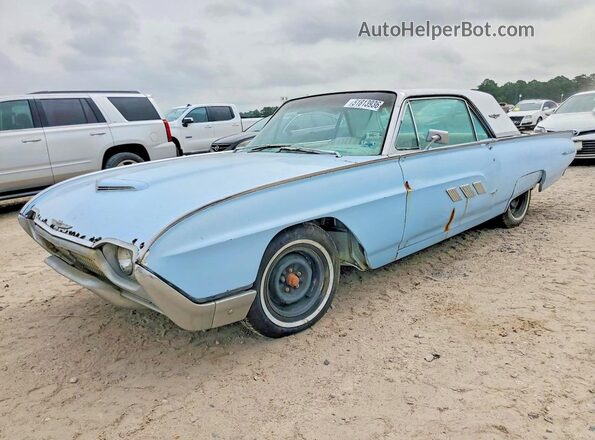 3Y83Z122522 1963 FORD THUNDERBIRD Blue Przód lewy