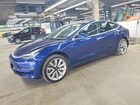 2018 Tesla Model 3 Blue vin: 5YJ3E1EA0JF008155