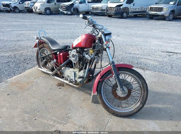 4A64138H3 1973 HARLEY-DAVIDSON MC Red Delantero derecho