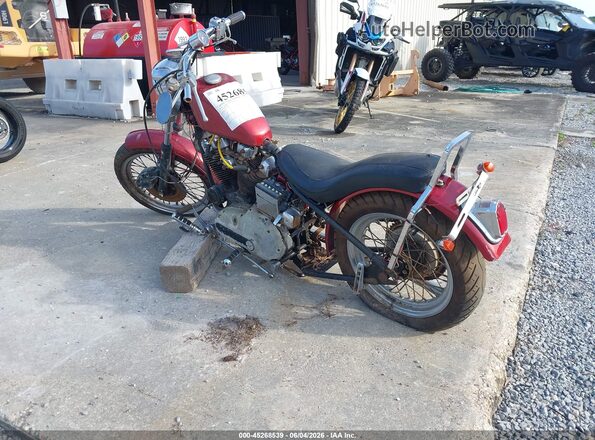 4A64138H3 1973 HARLEY-DAVIDSON MC Red Trasero izquierdo